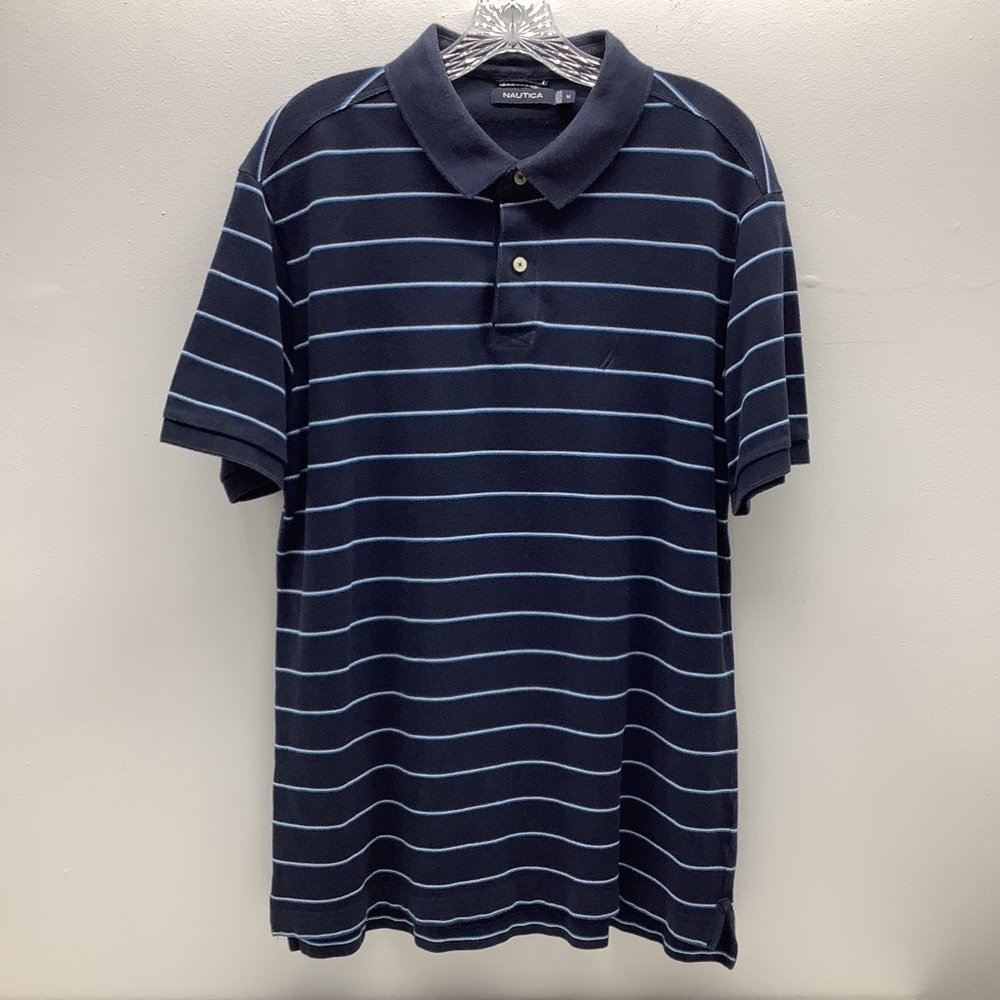 Nautica Mens Striped Polo Size Medium (Preowned)